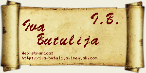 Iva Butulija vizit kartica